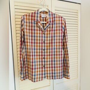 Alfred Dunner Long Sleeve Women's Button-Up Checkered Shirt Size 12